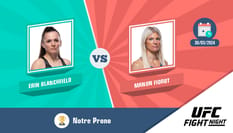 Pronostic erin blanchfield manon fiorot