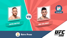 Pronostic justin gaethje max holloway