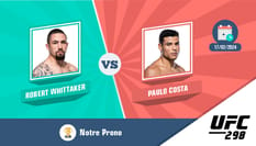 Pronostic robert whittaker paulo costa