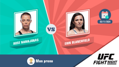 Pronostic rose namajunas erin blanchfield